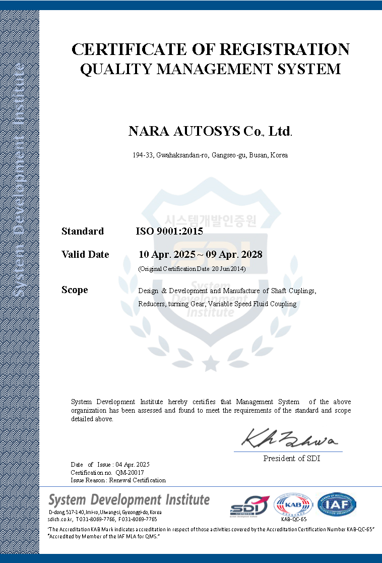 CERTIFICATION OF ISO 9001:2015